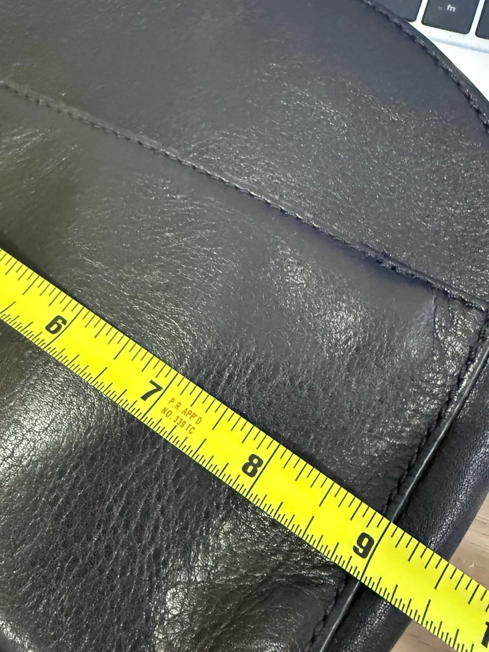 Fossil Black Leather Crossbody Bag with Key Charm